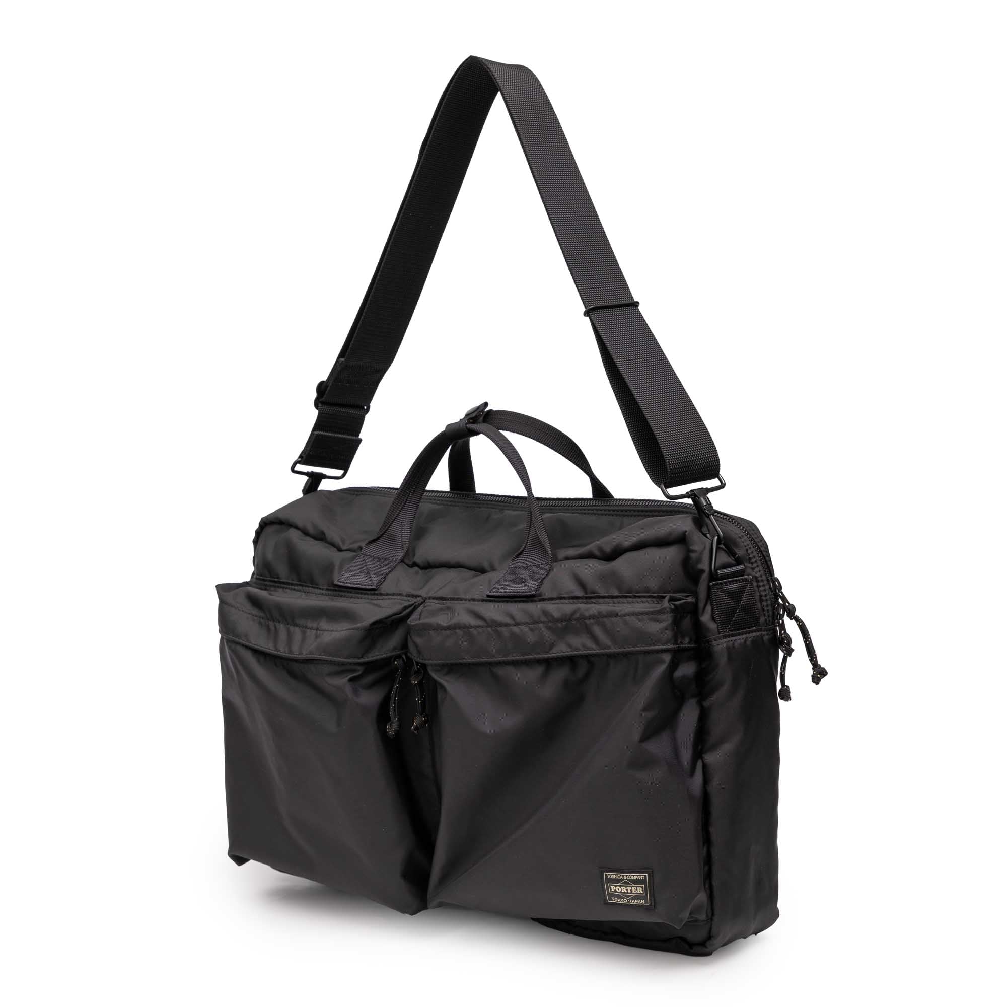 Porter Yoshida Force 3Way Briefcase Black-Clutch Cafe