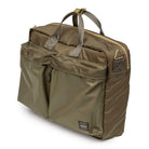 Porter Yoshida Force 3Way Briefcase Olive Drab-Clutch Cafe