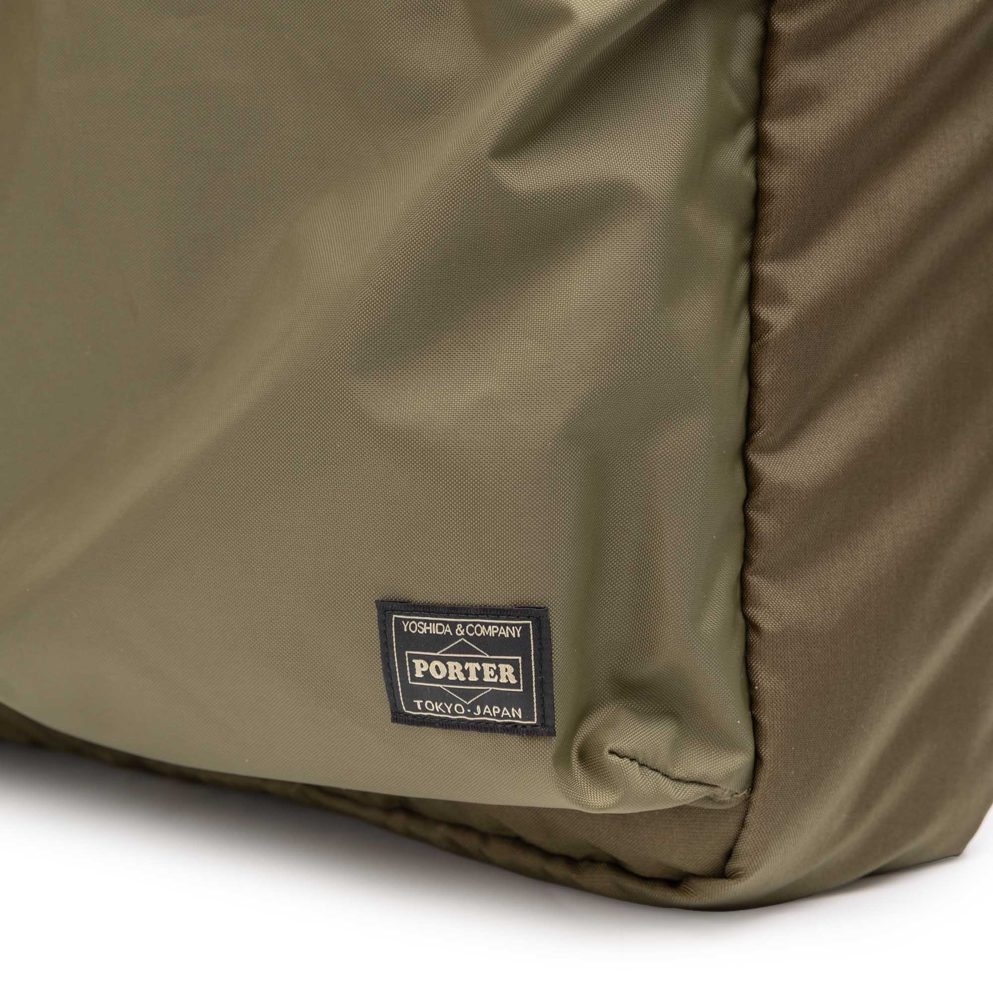 Porter Yoshida Force 3Way Briefcase Olive Drab-Clutch Cafe