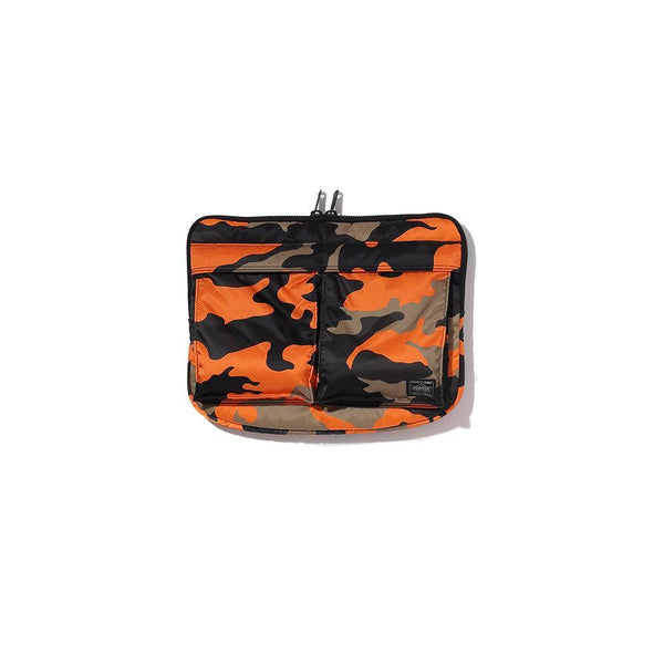 Porter Yoshida PS Camo Document Case Woodland Orange
