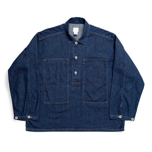 Post Overalls Army Shirt Blue Denim