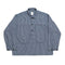 Post Overalls Army Shirt Indigo Check-Shirt-Clutch Cafe