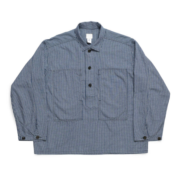 Post Overalls Army Shirt Indigo Check