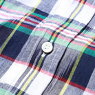 Post Overalls BD2 IKAT Madras Shirt Navy-Shirt-Clutch Cafe