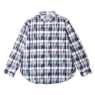 Post Overalls BD2 IKAT Madras Shirt Navy-Shirt-Clutch Cafe