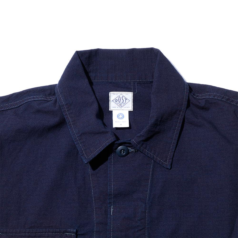 Post Overalls BDU-R Cotton Ripstop Jacket Indigo-Jacket-Clutch Cafe