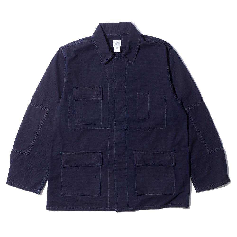 Post Overalls BDU-R Cotton Ripstop Jacket Indigo-Jacket-Clutch Cafe