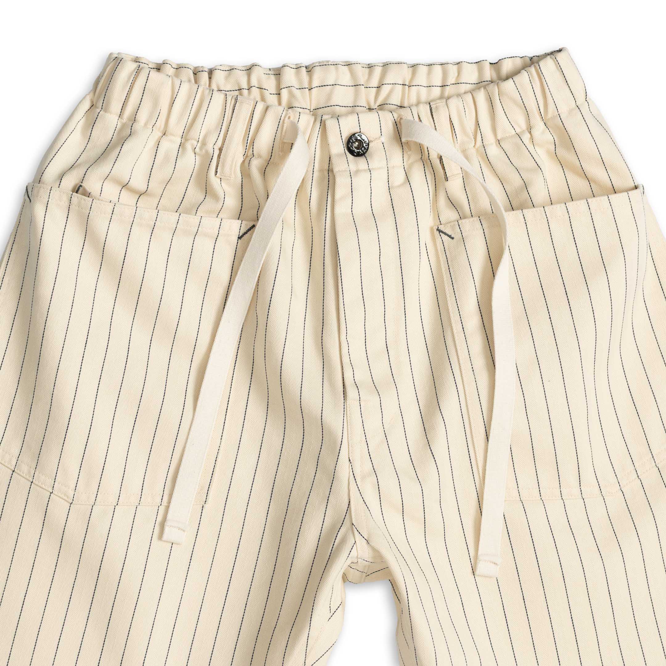 Post Overalls E-Z Army-Navy Shorts 2 HBT Stripe Natural-Shorts-Clutch Cafe