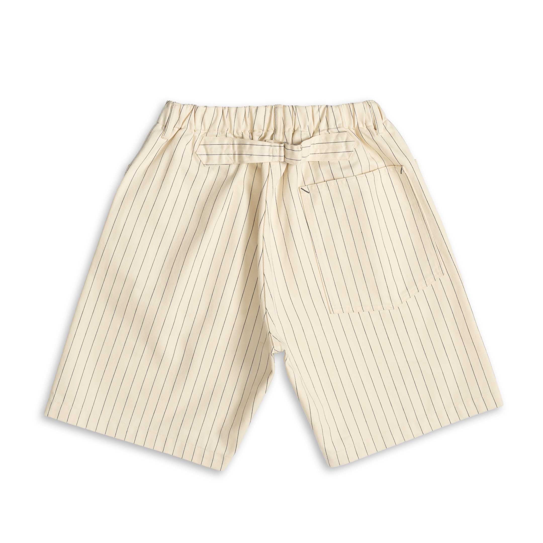 Post Overalls E-Z Army-Navy Shorts 2 HBT Stripe Natural-Shorts-Clutch Cafe