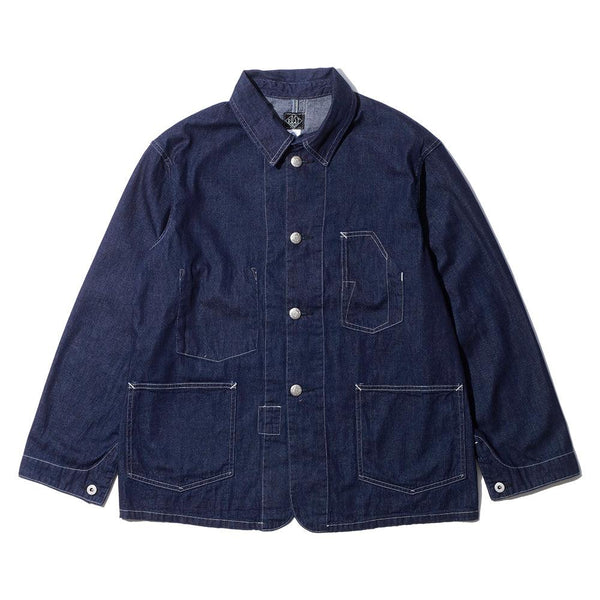 Post Overalls Jacket Denim Indigo