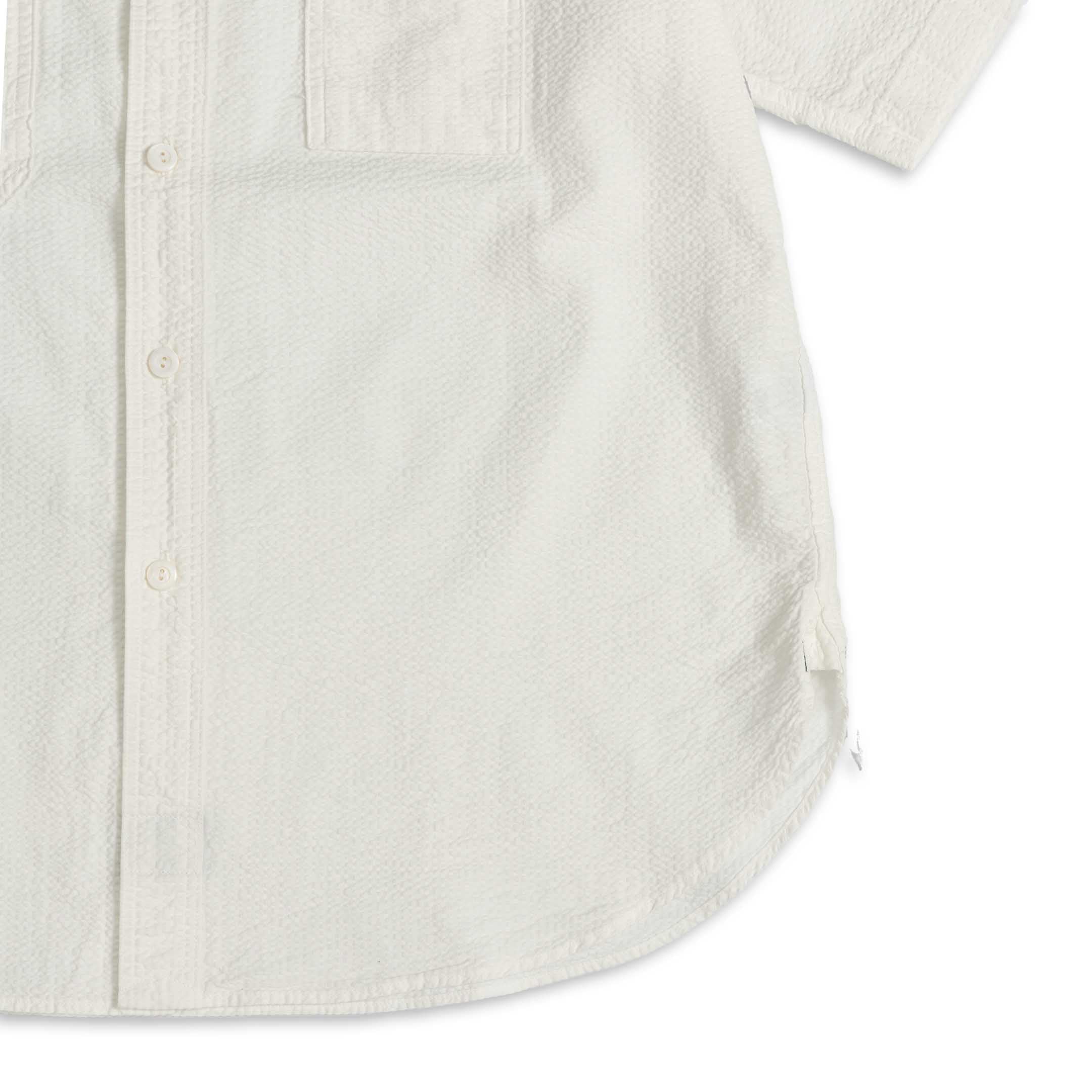 Post Overalls No. 6 Shirt Seersucker White-Shirt-Clutch Cafe