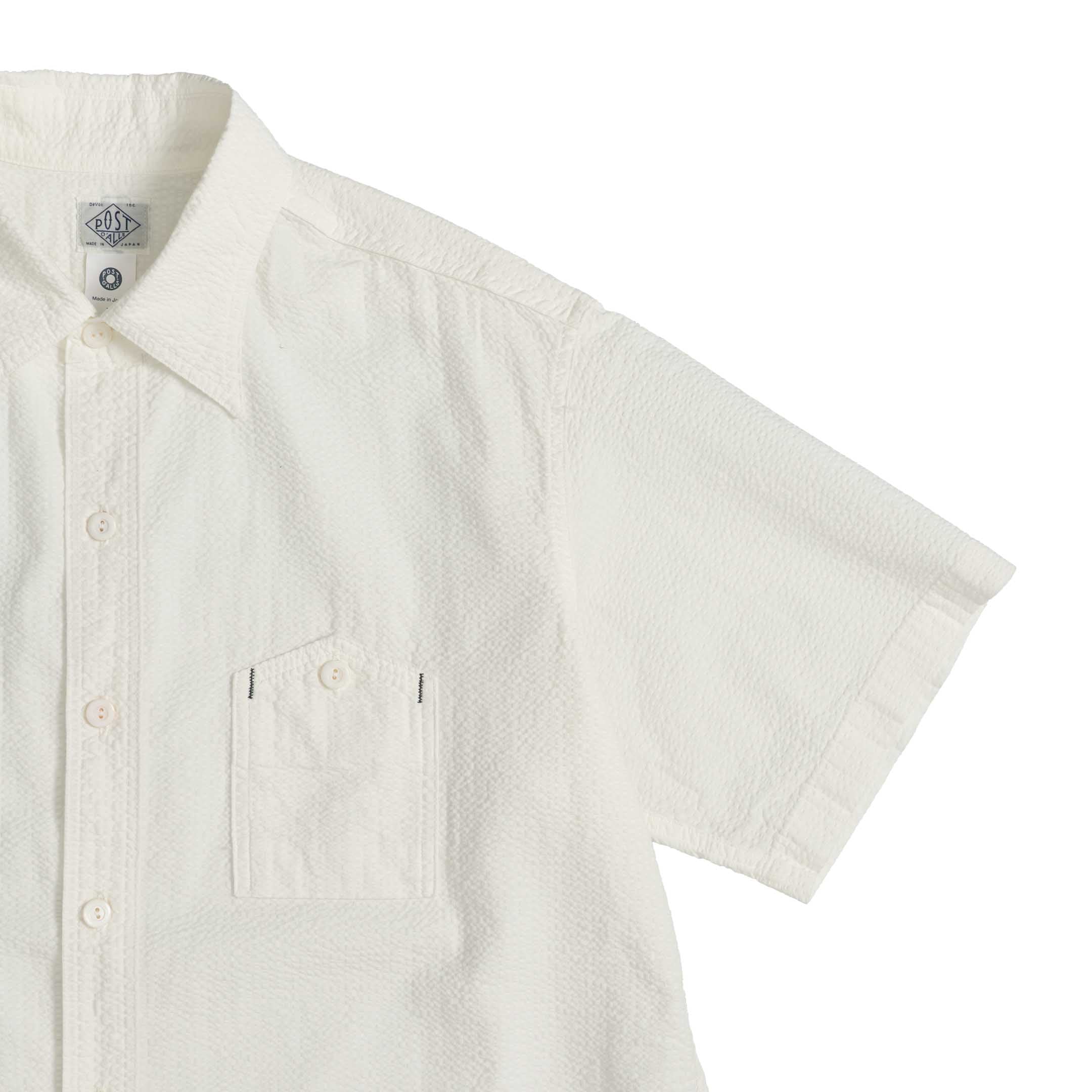 Post Overalls No. 6 Shirt Seersucker White-Shirt-Clutch Cafe