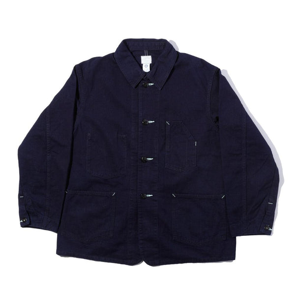 Post Overalls No.1 Jacket Flat Twill Indigo-Jacket-Clutch Cafe