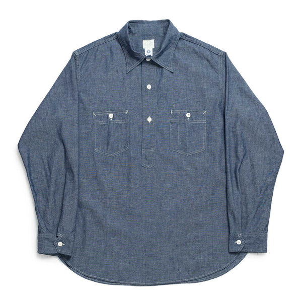 Post Overalls No.2 Shirt Classic Chambray Indigo-Shirt-Clutch Cafe