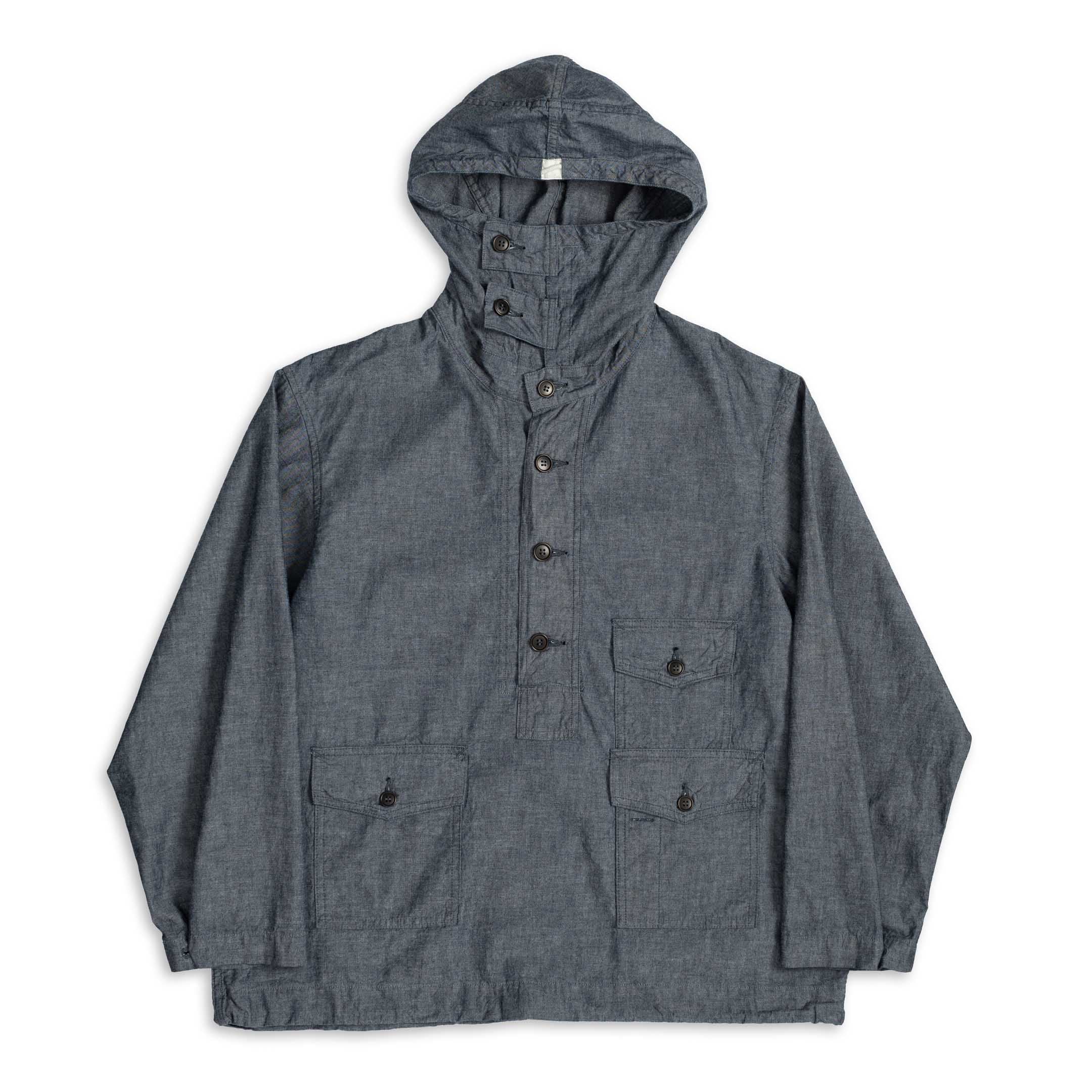 Post Overalls Town & Country Parka Chambray Indigo-Jacket-Clutch Cafe