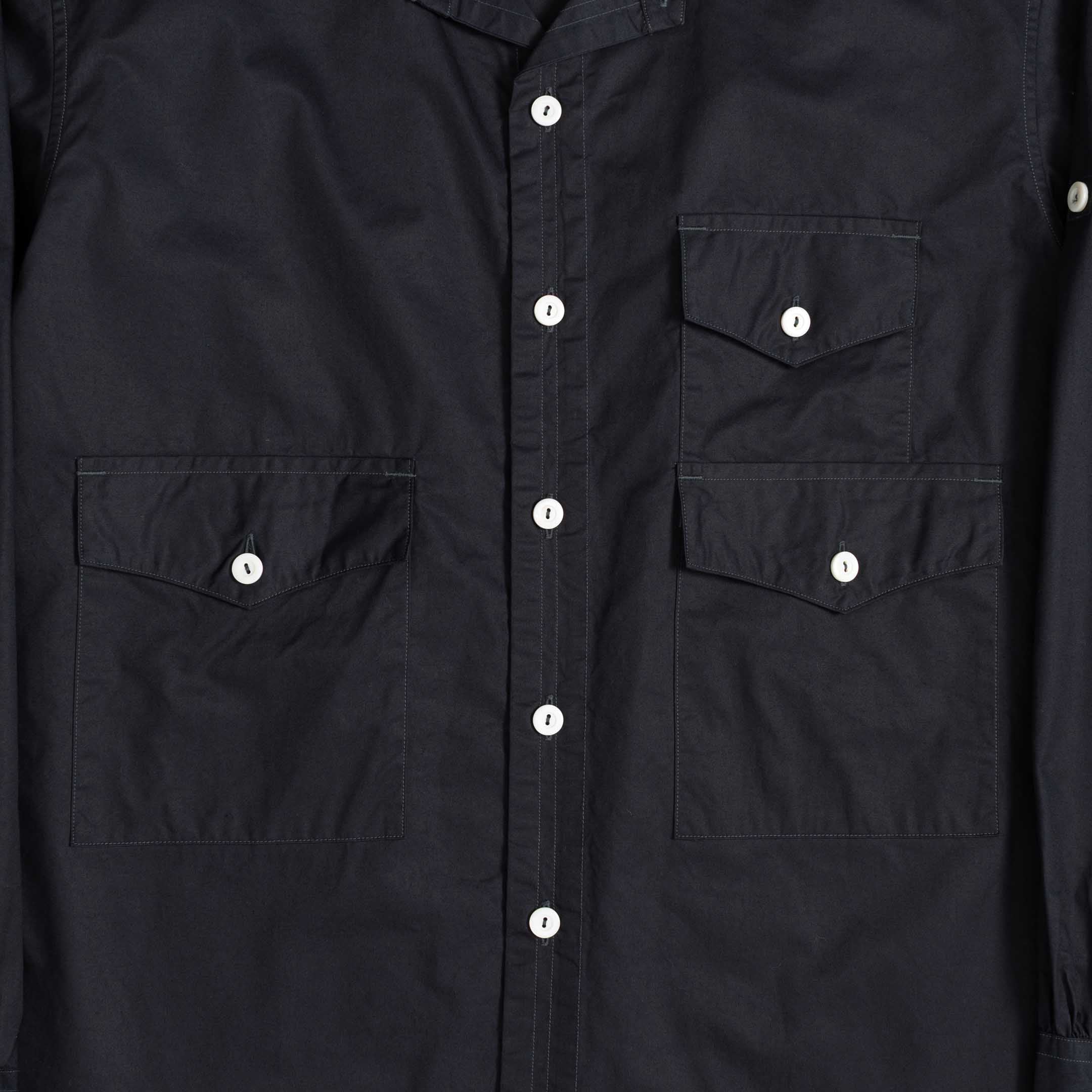 Post Overalls Town & Country Safari Shirt Navy-Shirt-Clutch Cafe