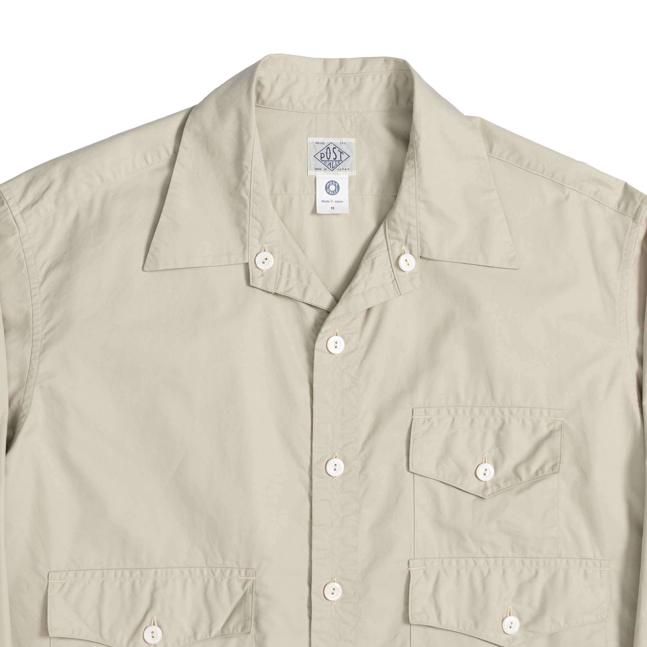 Post Overalls Town & Country Safari Shirt Stone-Shirt-Clutch Cafe