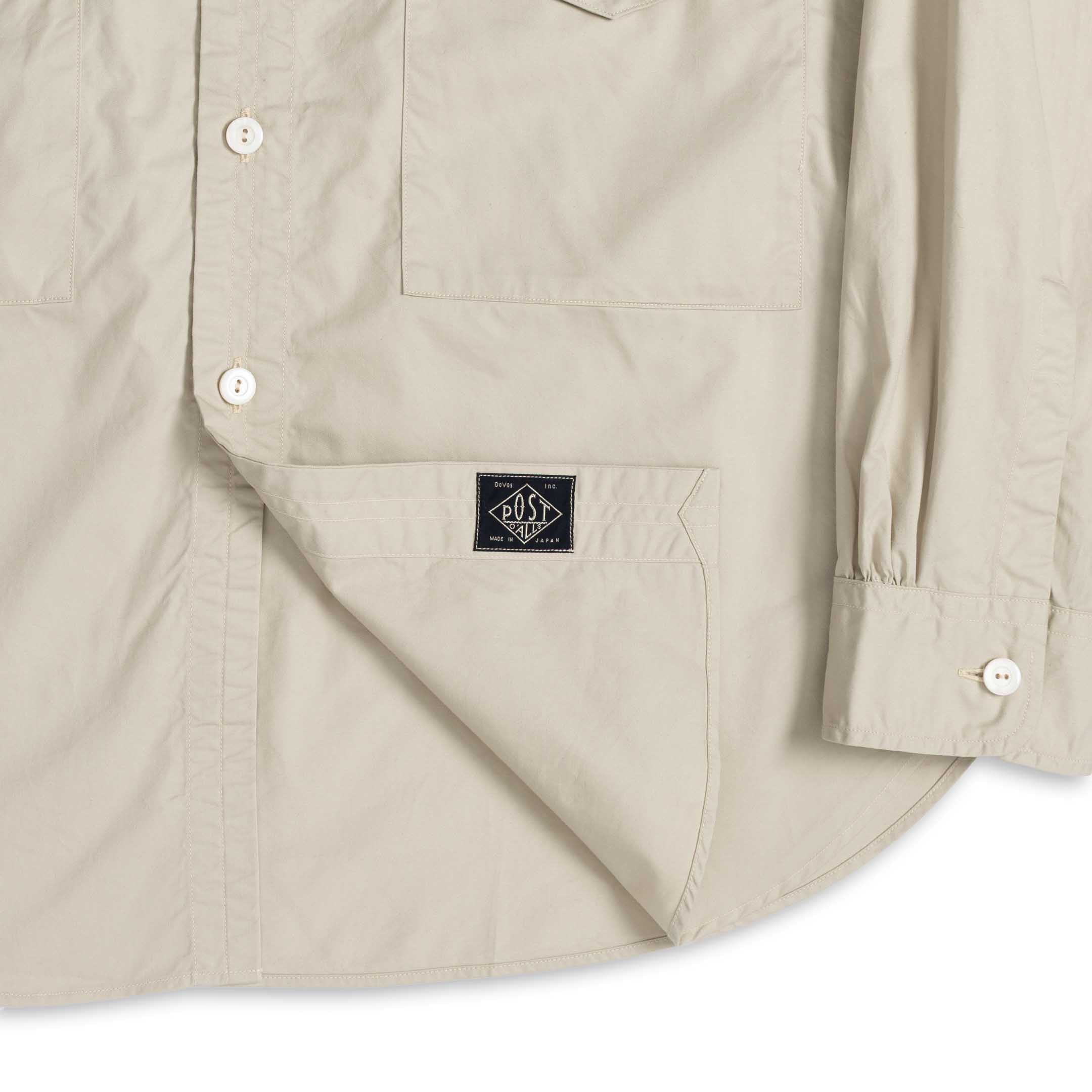 Post Overalls Town & Country Safari Shirt Stone-Shirt-Clutch Cafe