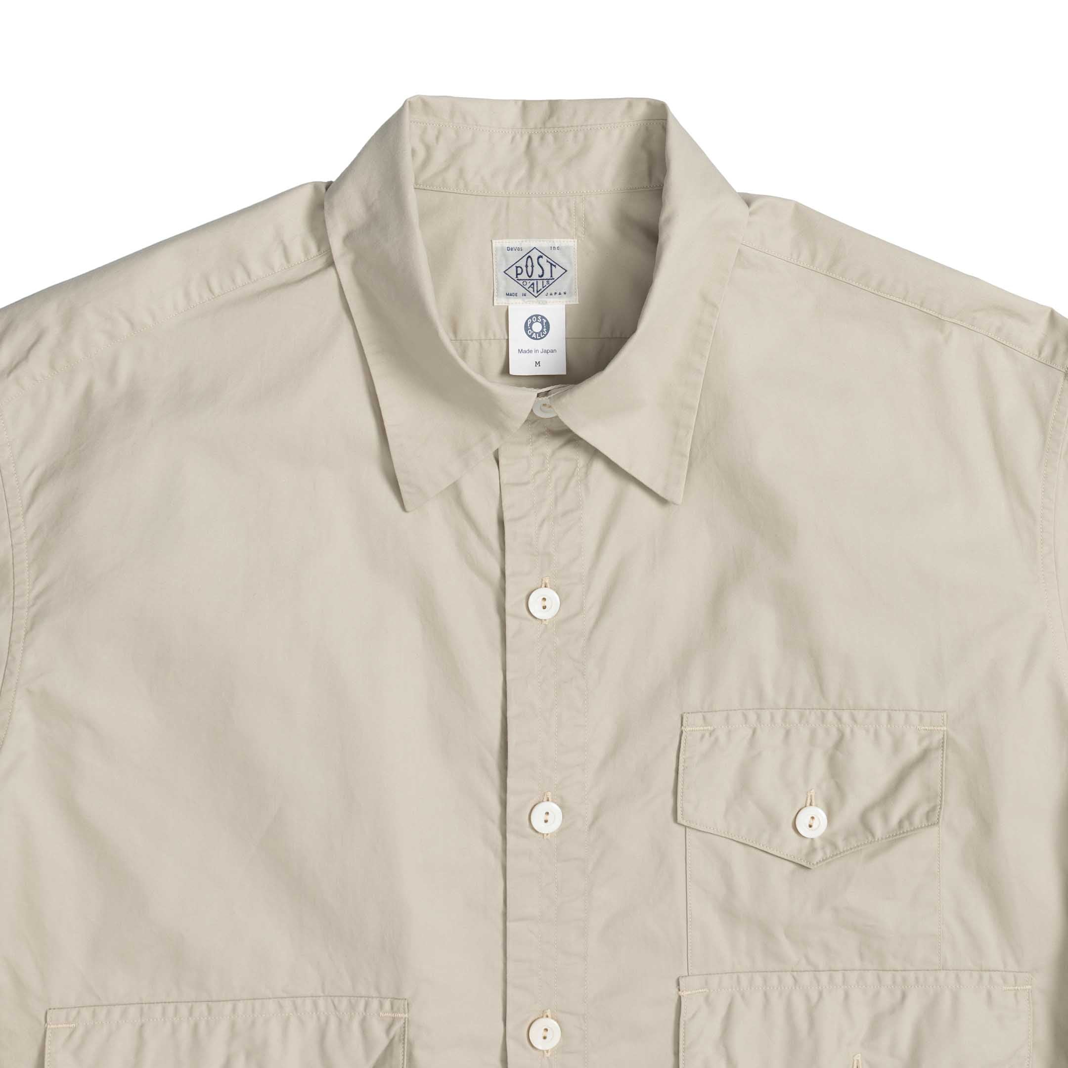 Post Overalls Town & Country Safari Shirt Stone-Shirt-Clutch Cafe