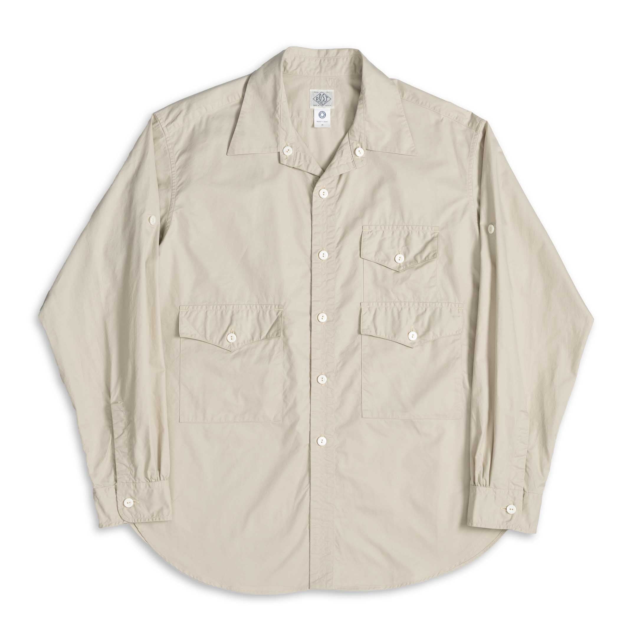 Post Overalls Town & Country Safari Shirt Stone-Shirt-Clutch Cafe
