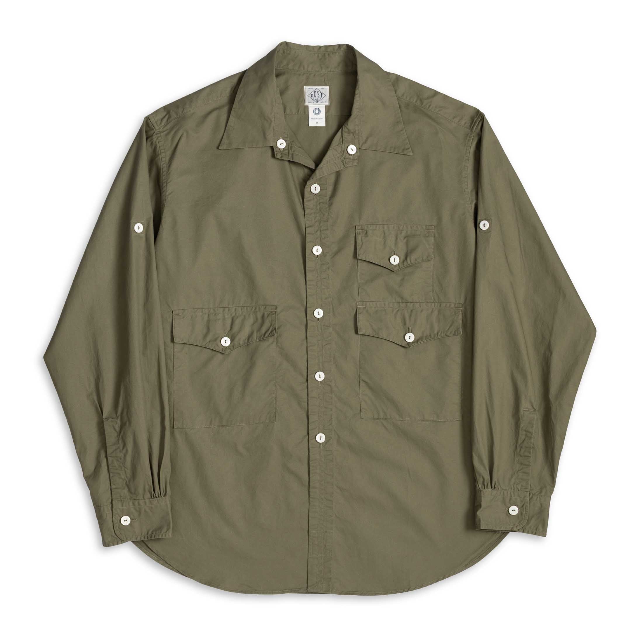 Post Overalls Town & Country Safari Shirt Sage-Shirt-Clutch Cafe