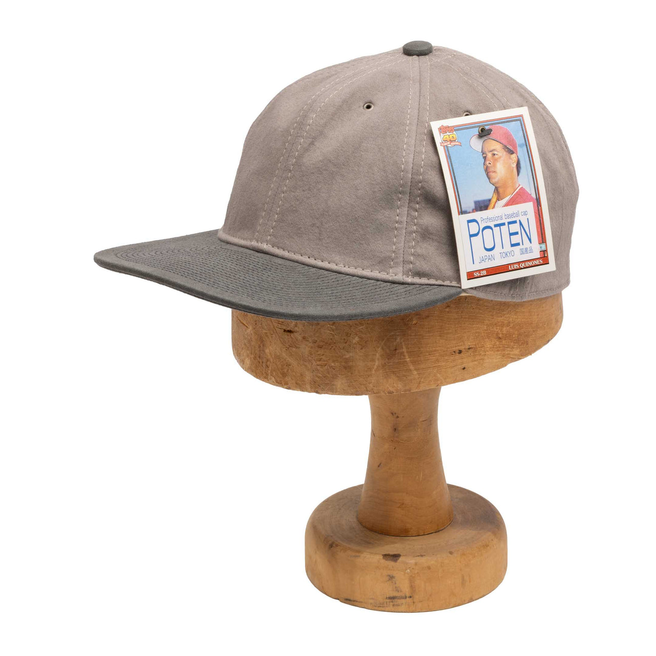 Poten Cotton Washer Baseball Cap Grey-Baseball Cap-Clutch Cafe