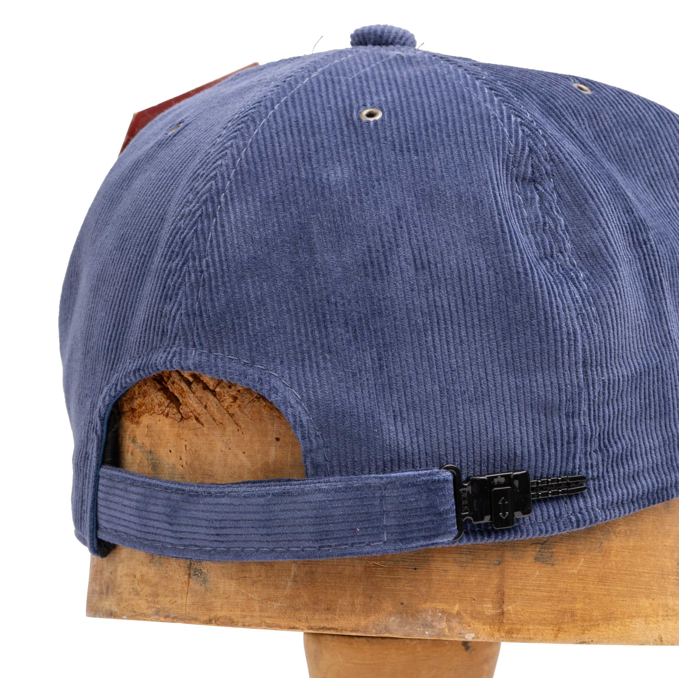 Poten Dye Corduroy Baseball Cap Blue-Baseball Cap-Clutch Cafe