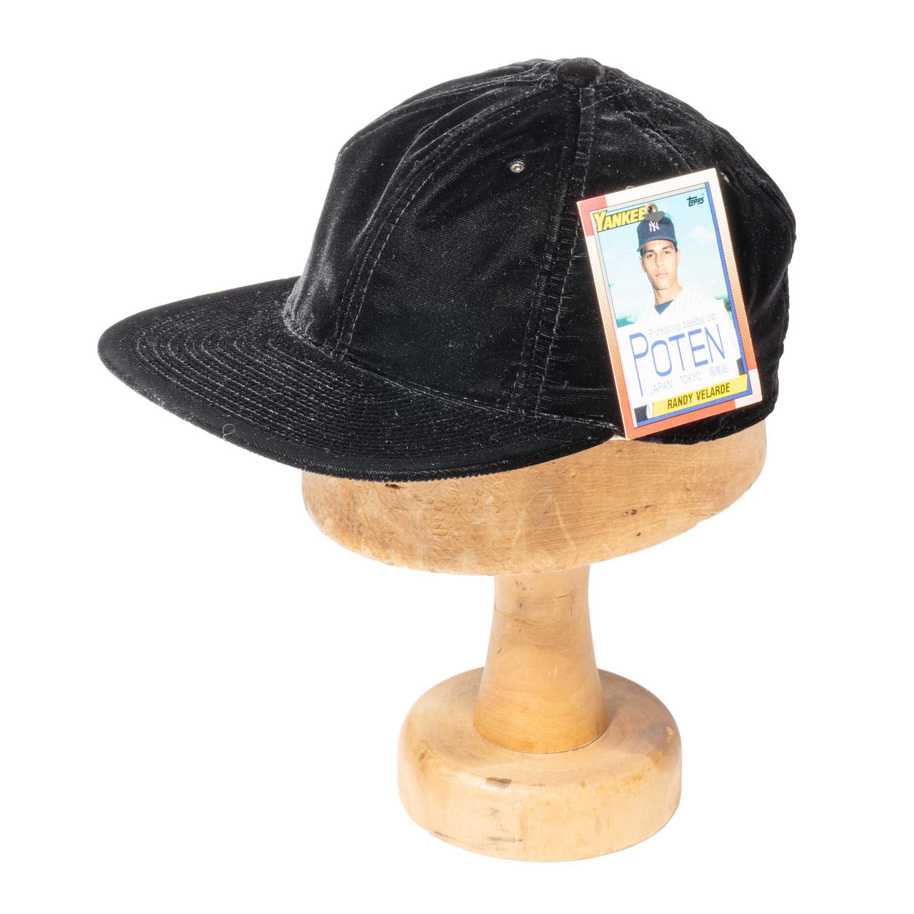 Poten Velvet Baseball Hat Black-Baseball Cap-Clutch Cafe