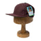 Poten Vintage Hopsack Baseball Cap Burgundy-Baseball Cap-Clutch Cafe