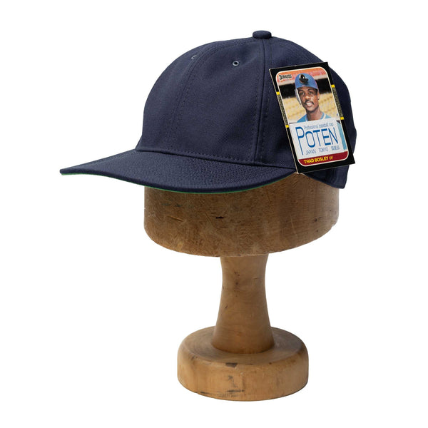 Poten Vintage Hopsack Baseball Cap Navy-Baseball Cap-Clutch Cafe