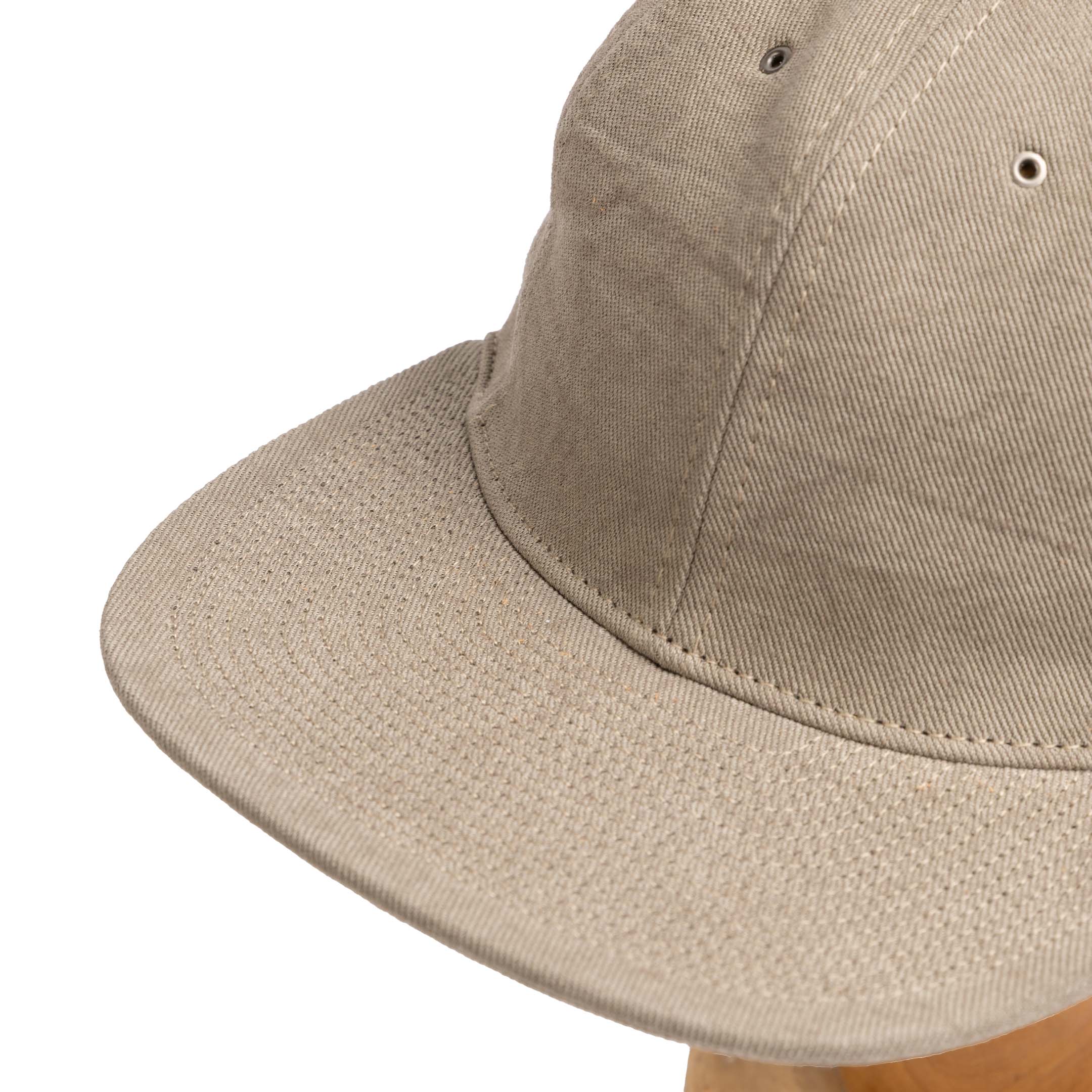 Poten Vintage Linen Twill Baseball Cap Grey-Baseball Cap-Clutch Cafe