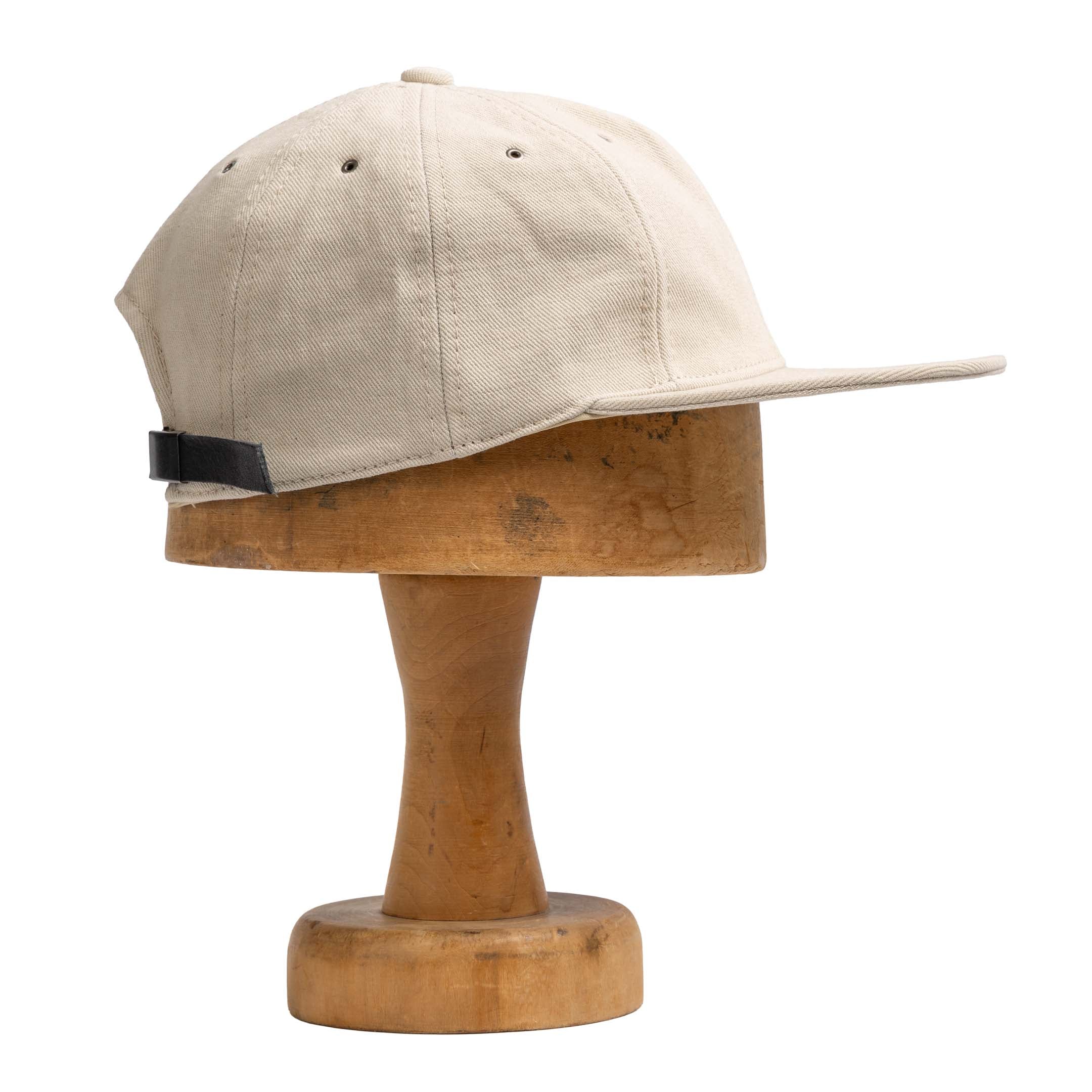 Poten Vintage Linen Twill Baseball Cap White-Baseball Cap-Clutch Cafe