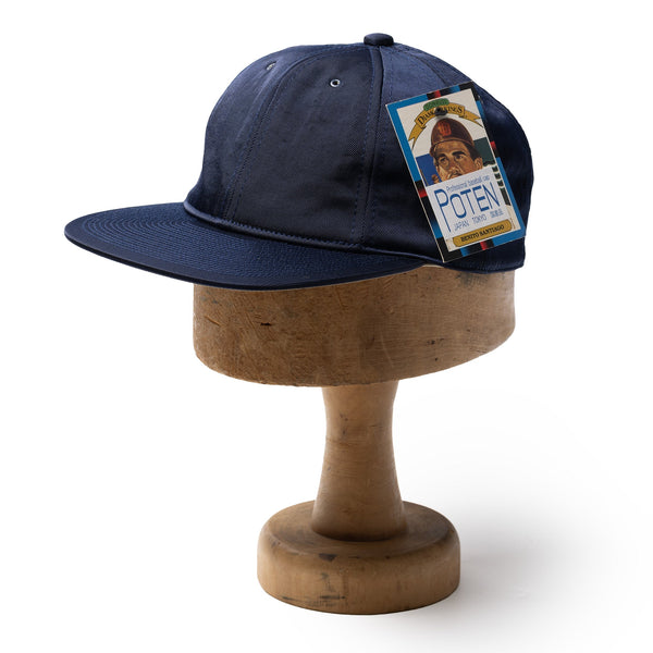 Poten Vintage Nylon Baseball Cap Navy-Baseball Cap-Clutch Cafe