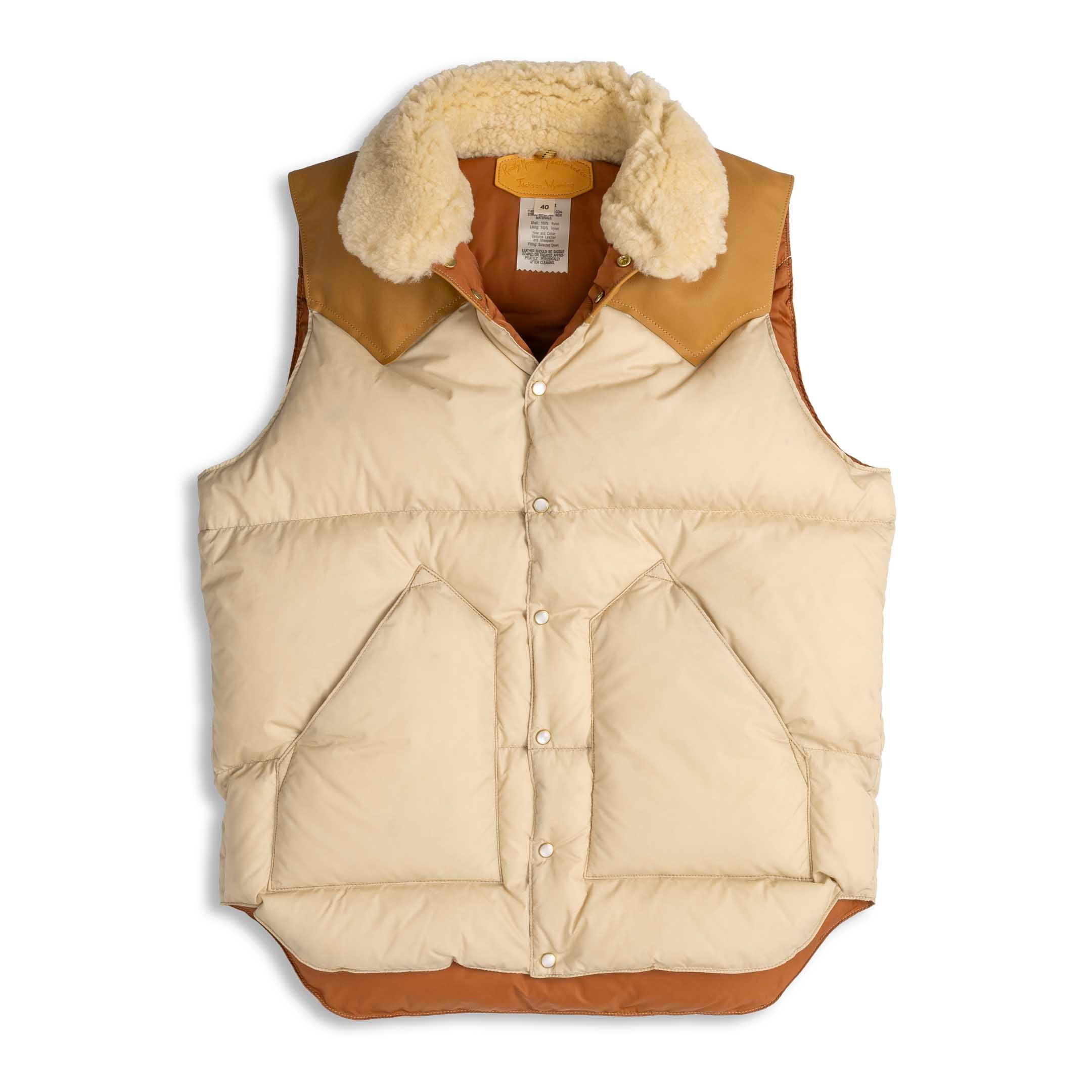 Rocky Mountain Featherbed Christy Vest Light Beige-Down Vest-Clutch Cafe