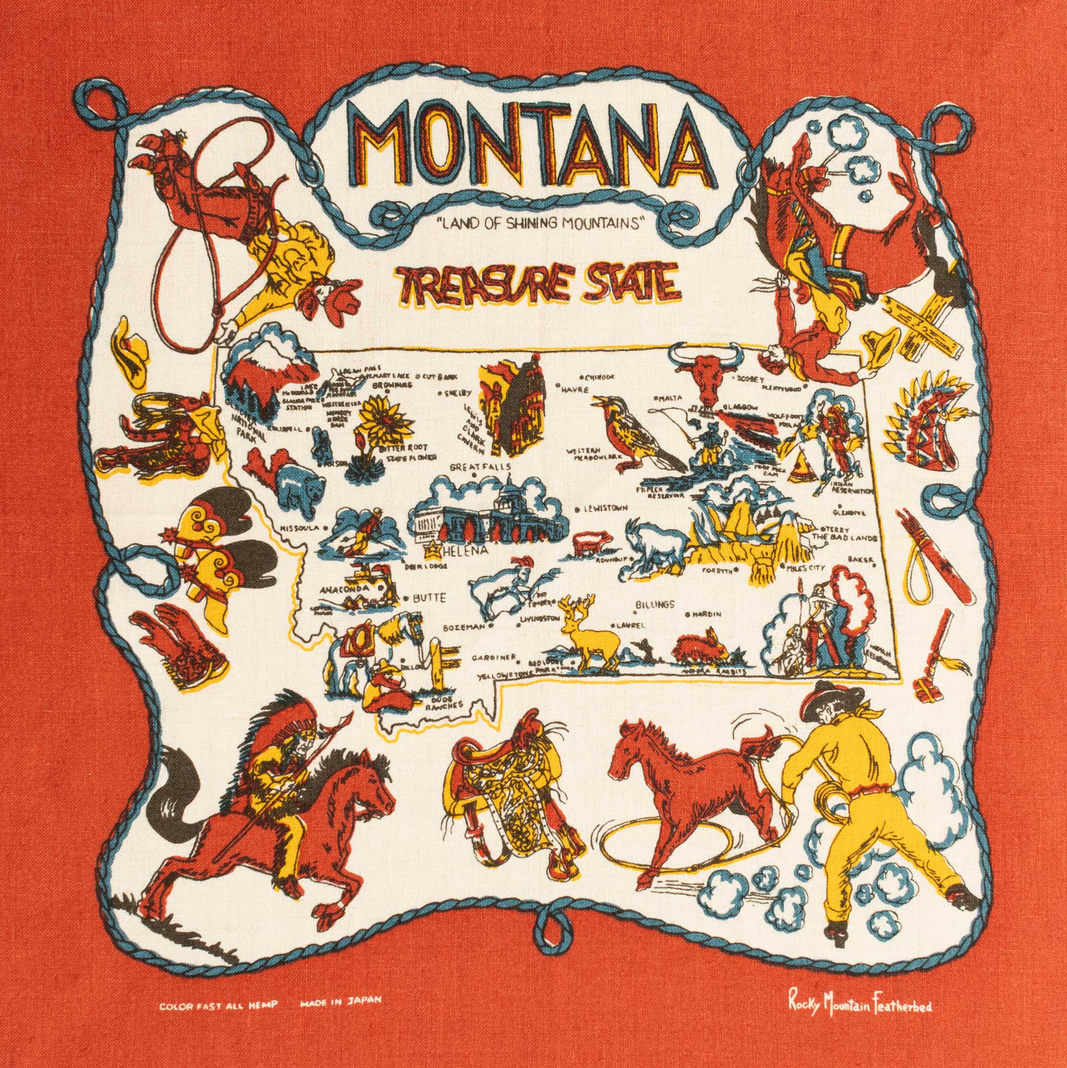 Rocky Mountain Featherbed Montana Bandana Red-Bandana-Clutch Cafe
