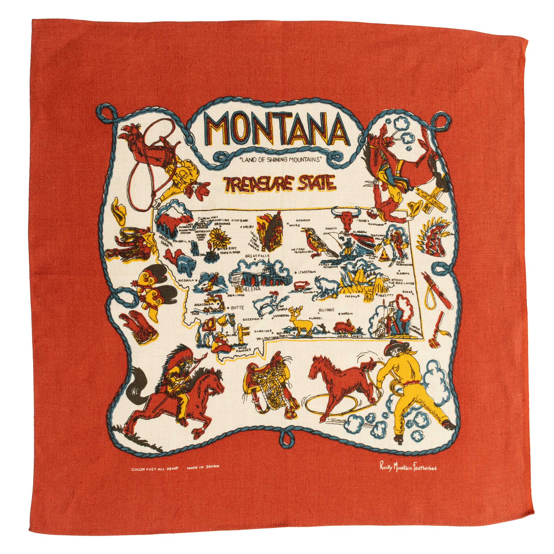 Rocky Mountain Featherbed Montana Bandana Red-Bandana-Clutch Cafe