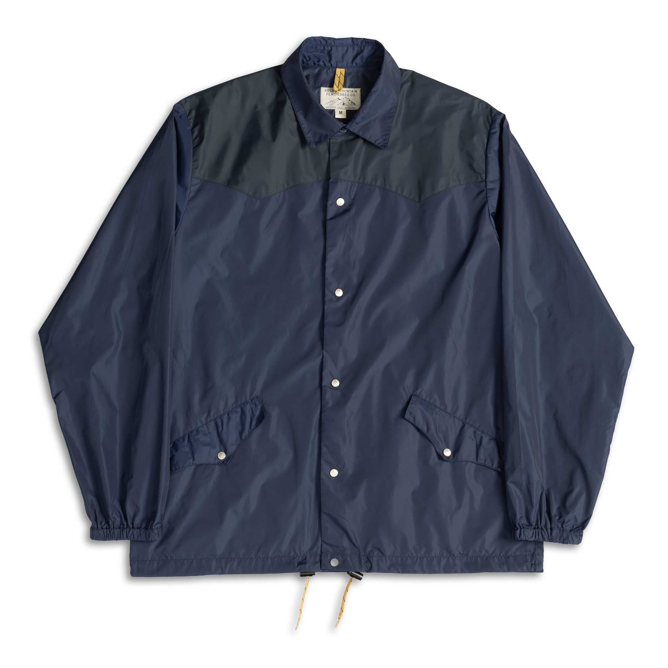 Rocky Mountain Featherbed Wind Shirt Classic Taffeta Navy-Jacket-Clutch Cafe