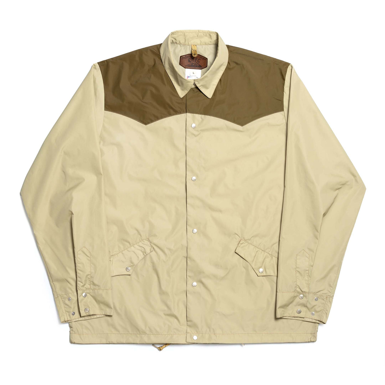 Rocky Mountain Featherbed Wind Shirt Classic Taffeta Tan-Jacket-Clutch Cafe