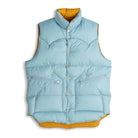 Rocky Mountain Featherbed for Clutch Cafe Reversible Down Vest Mustard x Sax Blue-Down Vest-Clutch Cafe