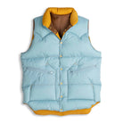 Rocky Mountain Featherbed for Clutch Cafe Reversible Down Vest Mustard x Sax Blue-Down Vest-Clutch Cafe