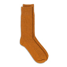 Rototo Cotton Wool Ribbed Crew Socks Gold-Socks-Clutch Cafe