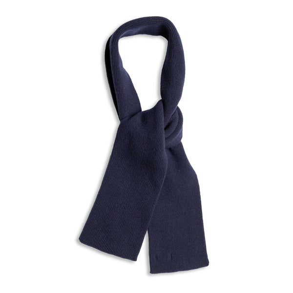 Rototo Merino Lambswool Scarf Navy-Scarf-Clutch Cafe