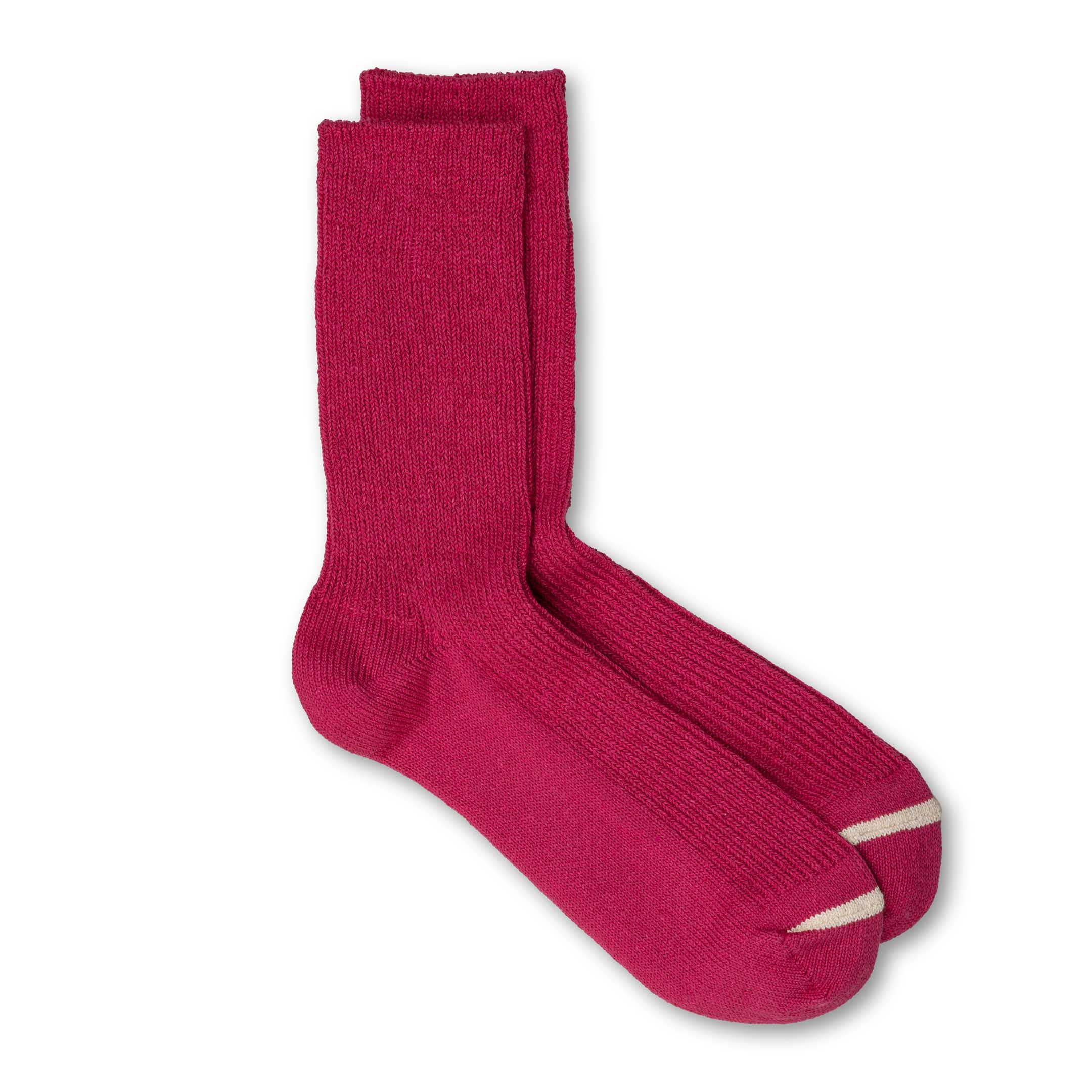 Rototo Washi & Recycled Crew Sock Dark Pink-Socks-Clutch Cafe