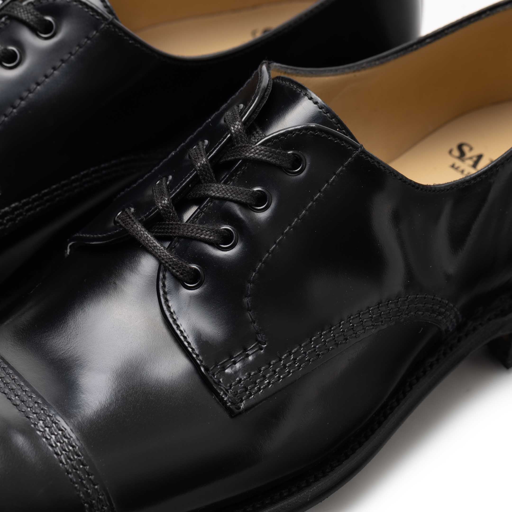 Sanders Japan BGS Derby Shoe Black 2545B-Clutch Cafe