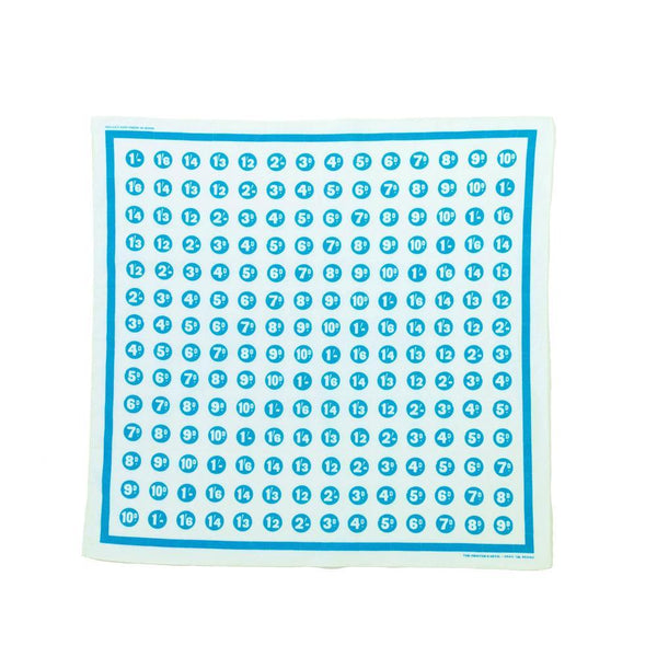 Snail Brand Bandana Coin - OFF WHITE & BLUE-Bandana-Clutch Cafe