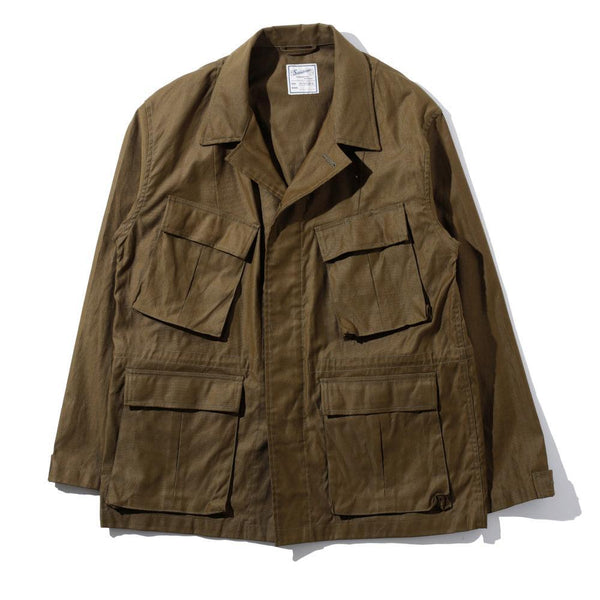 Soundman Albany Fatigue Jacket Army Green-Jacket-Clutch Cafe