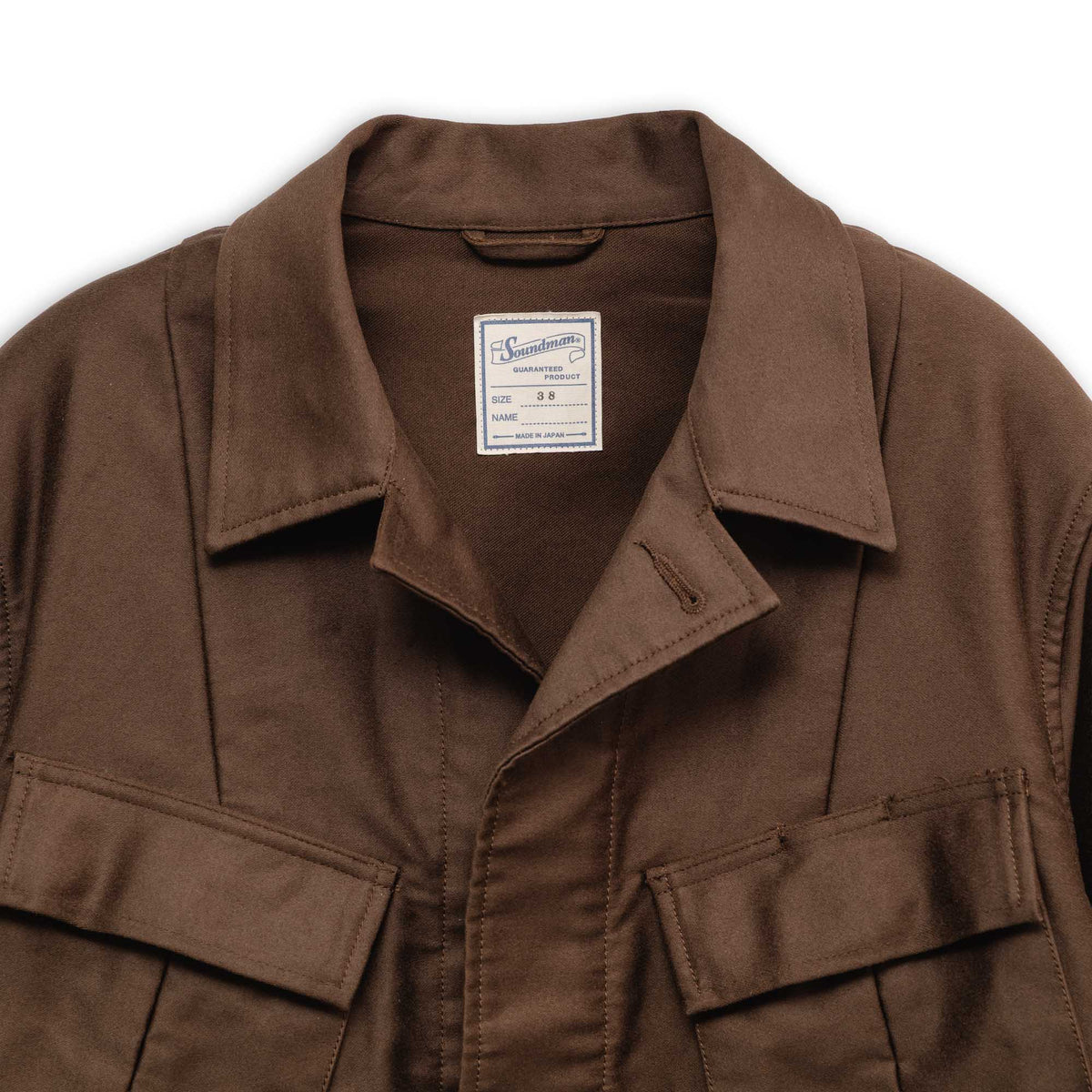 Soundman Albany Fatigue Jacket Dark Brown-Jacket-Clutch Cafe