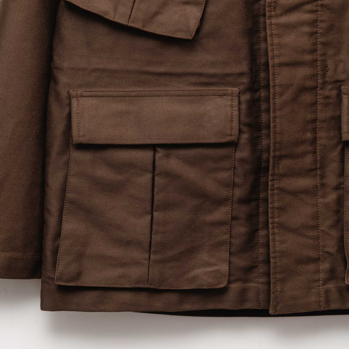 Soundman Albany Fatigue Jacket Dark Brown-Jacket-Clutch Cafe