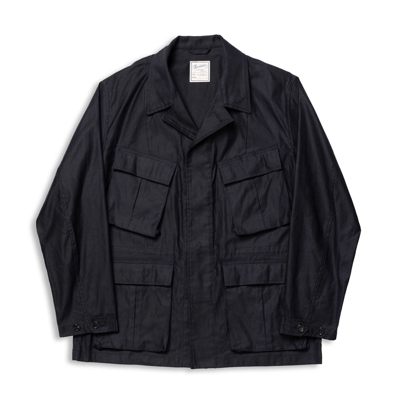 Soundman Albany Fatigue Jacket Dark Navy-Jacket-Clutch Cafe