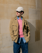 Soundman Albany Fatigue Jacket Khaki Beige-Jacket-Clutch Cafe